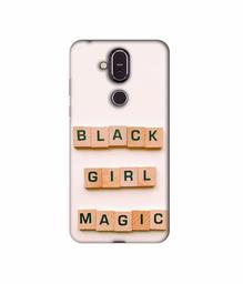 Amazon Brand - Solimo Designer Black Girl Magic 3D Printed Hard Back Case Mobile Cover for Nokia 8.1