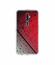 Amazon Brand - Solimo Designer Water Drop On Glass UV Printed Soft Back Case Mobile Cover for Oppo Reno2 F