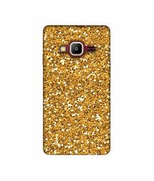 Amazon Brand - Solimo Designer Golden Sparkle 3D Printed Hard Back Case Mobile Cover for Samsung Z2