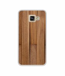 Amazon Brand - Solimo Designer Wooden Art UV Printed Soft Back Case Mobile Cover for Samsung Galaxy A5 (2016)