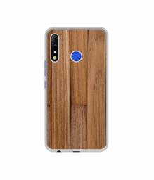 Amazon Brand - Solimo Designer Wooden Art UV Printed Soft Back Case Mobile Cover for Tecno Spark 4