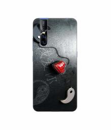 Amazon Brand - Solimo Designer Chinnese Yin and Yang 3D Printed Hard Back Case Mobile Cover for Vivo V15 Pro