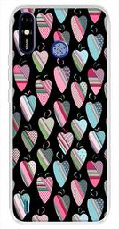 Amazon Brand - Solimo Designer Multicolor Heart Art Vectors Black Pattern Design Printed Soft Back Case Mobile Cover for Tecno Spark Go Plus