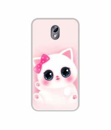 Amazon Brand - Solimo Designer Babby Kitty UV Printed Soft Back Case Mobile Cover for Comio C2 Lite