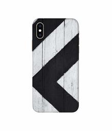 Amazon Brand - Solimo Designer Black Paint Texture on Wood 3D Printed Hard Back Case Mobile Cover for Apple iPhone Xs Max