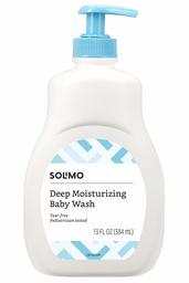 Amazon Brand - Solimo Deep Moisturizing Baby Wash, 13 Fluid Ounce