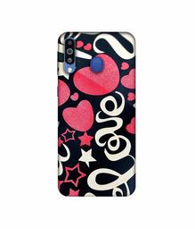 Amazon Brand - Solimo Designer Love You 3D Printed Hard Back Case Mobile Cover for Samsung Galaxy M21