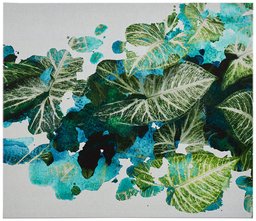 Amazon Brand – Rivet Splattered Green and Turqoise Blue Paradise Leaves Print, 20