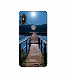 Amazon Brand - Solimo Designer Wooden Beach UV Printed Soft Back Case Mobile Cover for Mi Redmi Y2