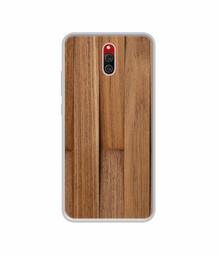 Amazon Brand - Solimo Designer Wooden Art UV Printed Soft Back Case Mobile Cover for Xiaomi Redmi 8A Dual