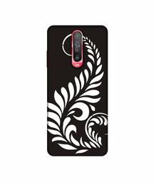 Amazon Brand - Solimo Designer Simple White Rangoli 3D Printed Hard Back Case Mobile Cover for Poco X2 / Mi Redmi K30