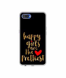 Amazon Brand - Solimo Designer Happy Girls are The Prettiest UV Printed Soft Back Case Mobile Cover for Realme C2