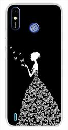 Amazon Brand - Solimo Designer Multicolor Girl Design Printed Soft Back Case Mobile Cover for Tecno Spark Go Plus