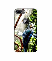 Amazon Brand - Solimo Designer Macaw Parrot 3D Printed Hard Back Case Mobile Cover for Apple iPhone 8 Plus (with Logo Cut)