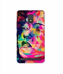 Amazon Brand - Solimo Designer Multicolor Lady Vector 3D Printed Hard Back Case Mobile Cover for Lenovo A6600