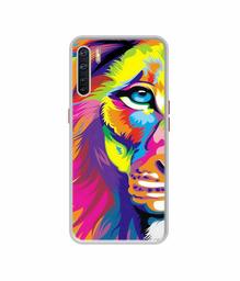 Amazon Brand - Solimo Designer Funny Cat Pattern Print UV Printed Soft Back Case Mobile Cover for Oppo A91