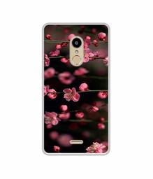 Amazon Brand - Solimo Designer Pink Flowers UV Printed Soft Back Case Mobile Cover for Lyf Water 7