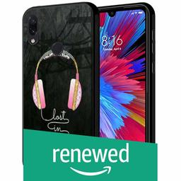 (Renewed) Amazon Brand - Solimo Designer Music Headphone Printed Hard Back Case Mobile Cover for Redmi Note 7 & Redmi Note 7 Pro (D1216)