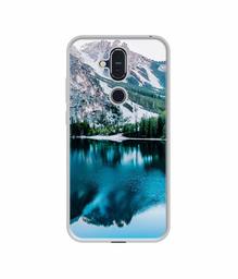 Amazon Brand - Solimo Designer Lake Mountain UV Printed Soft Back Case Mobile Cover for Nokia 8.1