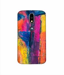 Amazon Brand - Solimo Designer Color Mash On Canvas 3D Printed Hard Back Case Mobile Cover for Motorola Moto G4 Plus (with Logo Cut)