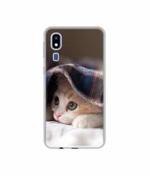 Amazon Brand - Solimo Designer Sleepy Kitten UV Printed Soft Back Case Mobile Cover for Samsung Galaxy A2 Core