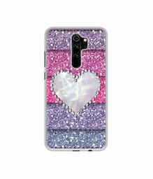 Amazon Brand - Solimo Designer Stone Heart UV Printed Soft Back Case Mobile Cover for Mi Redmi Note 8 Pro