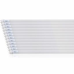 AmazonBasics Commercial Grade LED Tube Light, 4000K, 14W T8 Compatible, Plug and Play, Cool White, 4-Foot, 12-Pack