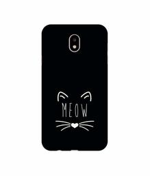 Amazon Brand - Solimo Designer Meow UV Printed Soft Back Case Mobile Cover for Samsung Galaxy J7 Pro