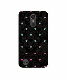 Amazon Brand - Solimo Designer Heart Texture UV Printed Soft Back Case Mobile Cover for LG K10 (2017)