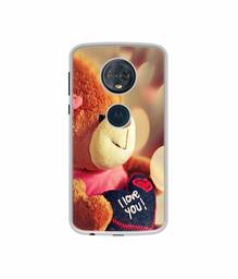 Amazon Brand - Solimo Designer Teddy Bear UV Printed Soft Back Case Mobile Cover for Motorola Moto G6 Plus