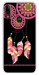 Amazon Brand - Solimo Designer Multicolor Dream Catcher Black Printed Soft Back Case Mobile Cover for Motorola Moto E6s / Motorola Moto E6 Plus