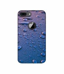 Amazon Brand - Solimo Designer Water Drops 3D Printed Hard Back Case Mobile Cover for Apple iPhone 8 Plus (with Logo Cut)