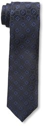 Franklin - Corbata para hombre, diseño de medallón, color azul