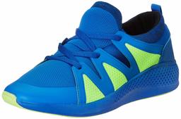 Amazon Brand - Symactive Men's Blue/Lime Running Shoes-9 UK (SYM-YS-007B)