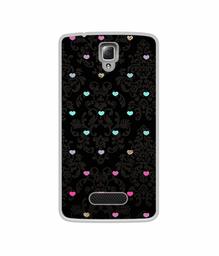 Amazon Brand - Solimo Designer Heart Texture UV Printed Soft Back Case Mobile Cover for Lenovo A2010