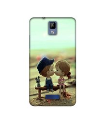 Amazon Brand - Solimo Designer Love Couples Pattern UV Printed Soft Back Case Mobile Cover for Gionee P7 Max