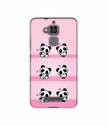 Amazon Brand - Solimo Designer Panda Pattern UV Printed Soft Back Case Mobile Cover for Asus Zenfone 3 Max ZC520TL