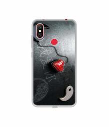 Amazon Brand - Solimo Designer Chinnese Yin and Yang UV Printed Soft Back Case Mobile Cover for Redmi Note 6 Pro