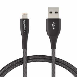 AmazonBasics Câble Nylon à double tressage USB type A et connecteur Lightning