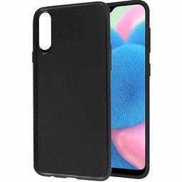 Amazon Brand - Solimo Mobile Cover for Samsung Galaxy A30s (Soft & Flexible Back case), Black