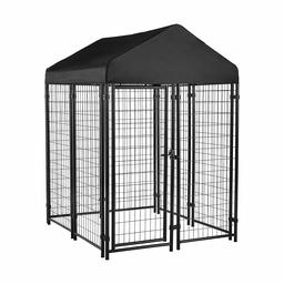 AmazonBasics Welded Outdoor Wire Kennel, Medium