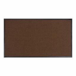 AmazonBasics Molded Carpet & Rubber Commercial Scraper Entrance Mat Square Pattern 4x6 Brown