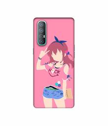 Amazon Brand - Solimo Designer Rock Lady Vector 3D Printed Hard Back Case Mobile Cover for Oppo Reno 3 Pro