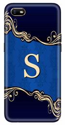 Amazon Brand - Solimo Designer Blue Pattern Alphabet-S 3D Printed Hard Back Case Mobile Cover for Oppo A1K