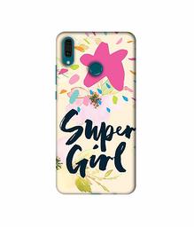 Amazon Brand - Solimo Designer Super Girl 3D Printed Hard Back Case Mobile Cover for Huawei Y9 (2019)