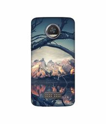 Amazon Brand - Solimo Designer Tree Reflextion 3D Printed Hard Back Case Mobile Cover for Moto Z2 Play