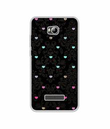 Amazon Brand - Solimo Designer Heart Texture UV Printed Soft Back Case Mobile Cover for Micromax Canvas Spark 3 Q385