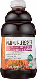 Whole Foods Market, Organic Immune Refresher, Flavored Juice Blend from Concentrate, Purple Carrot, Beet & Cherry with Elderberry & Echinacea, 32 fl oz