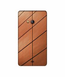 Amazon Brand - Solimo Designer Leather Texture 3D Printed Hard Back Case Mobile Cover for Microsoft Lumia 540