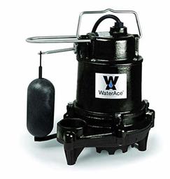 WaterAce WA50SAS Bomba de sumidero, 1/2 HP, negro